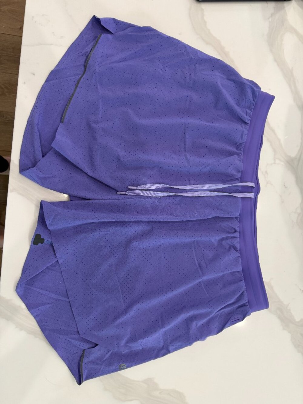 Lululemon Purple Lined Running Shorts